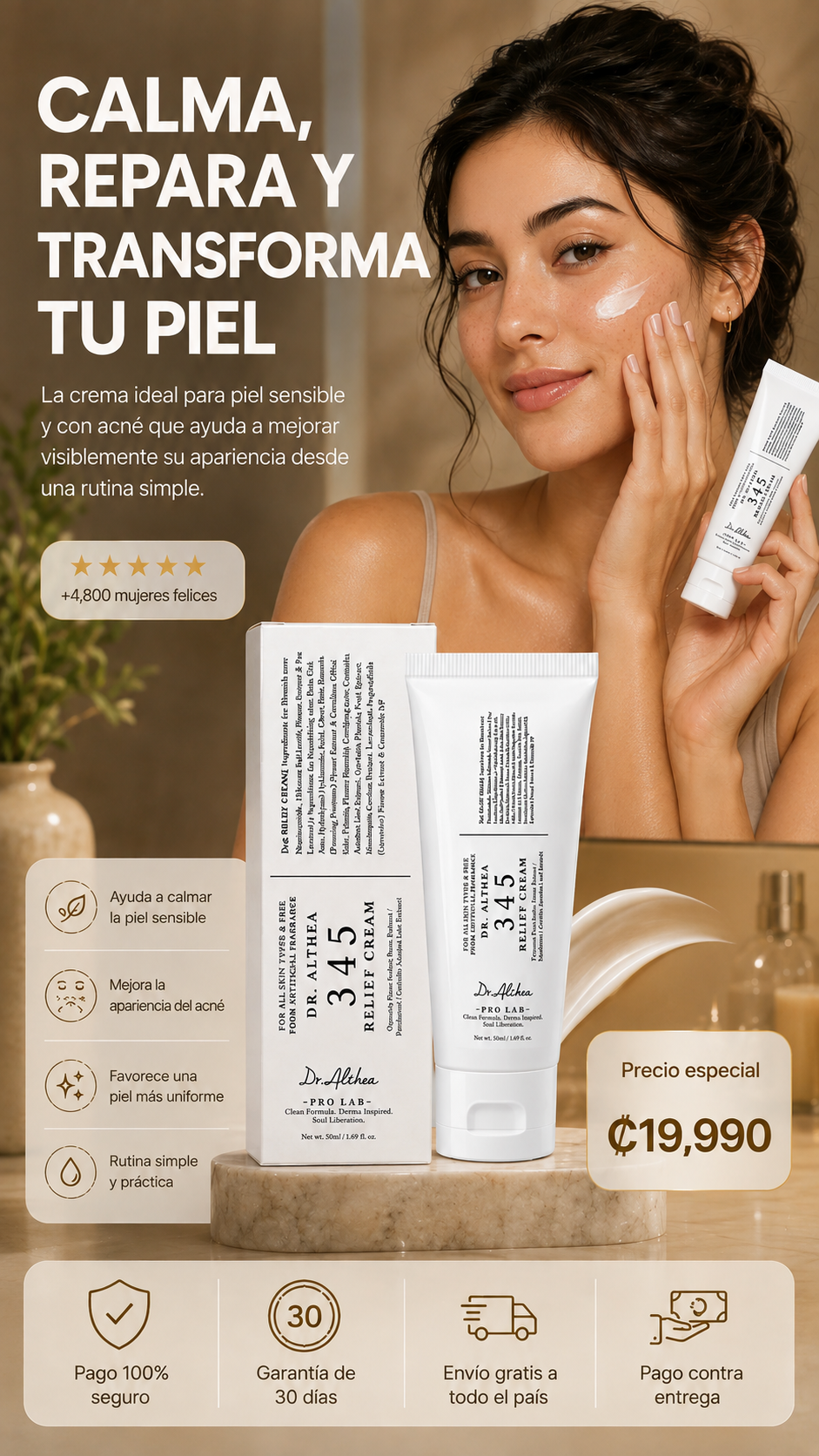 Dr. Althea 345®: Reduce manchas, calma rojeces y recupera una piel clara y radiante