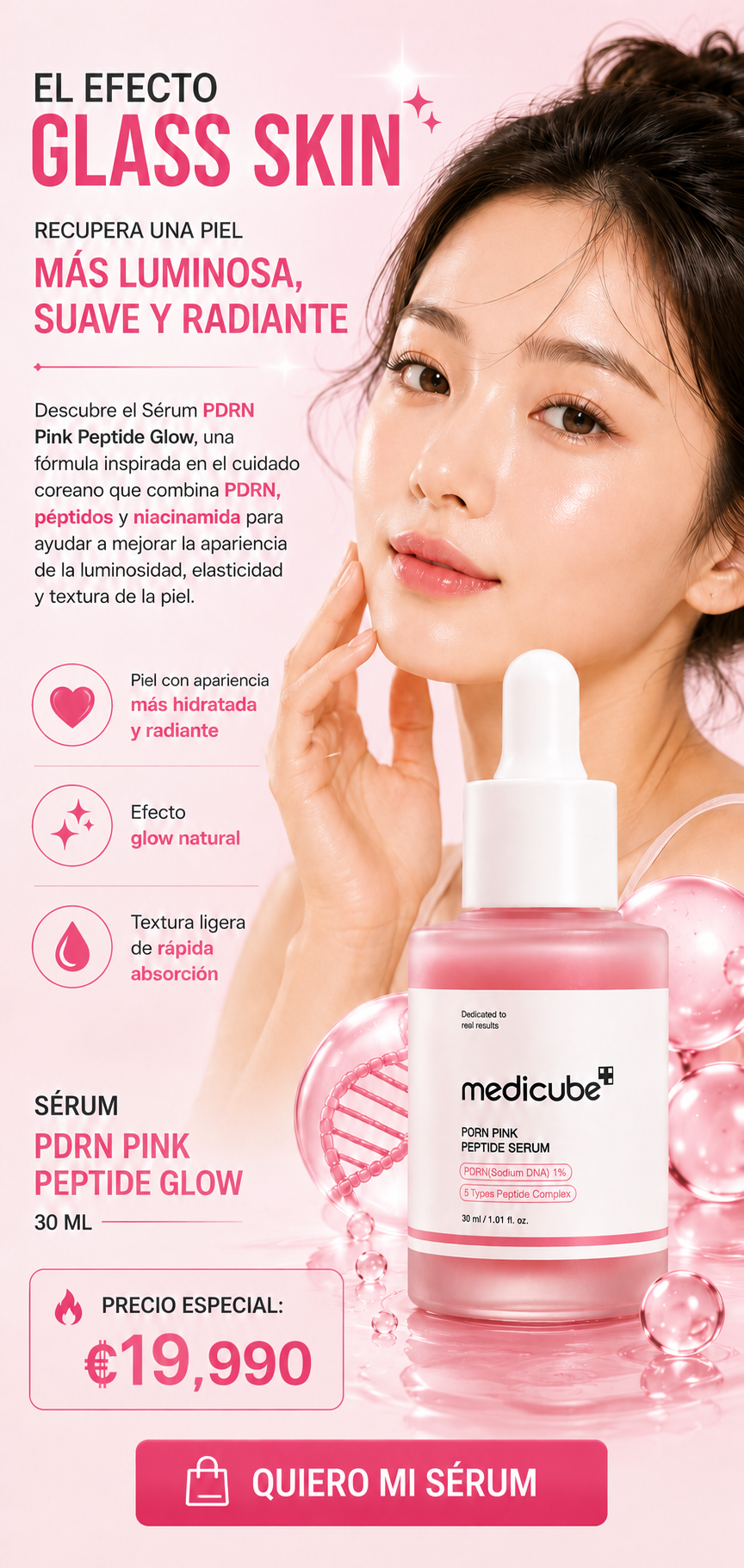 Medicube PDRN®: Revitaliza tu piel y recupera la luminosidad con ADN de salmón