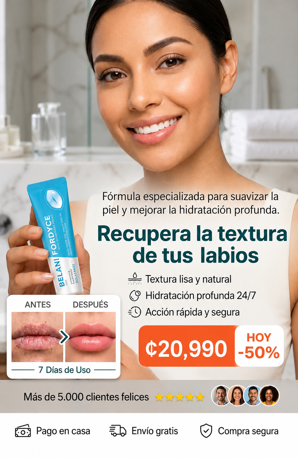 BELANI FORDYCE®: Elimina los puntos blancos y recupera la suavidad de tus labios en solo 2 semanas
