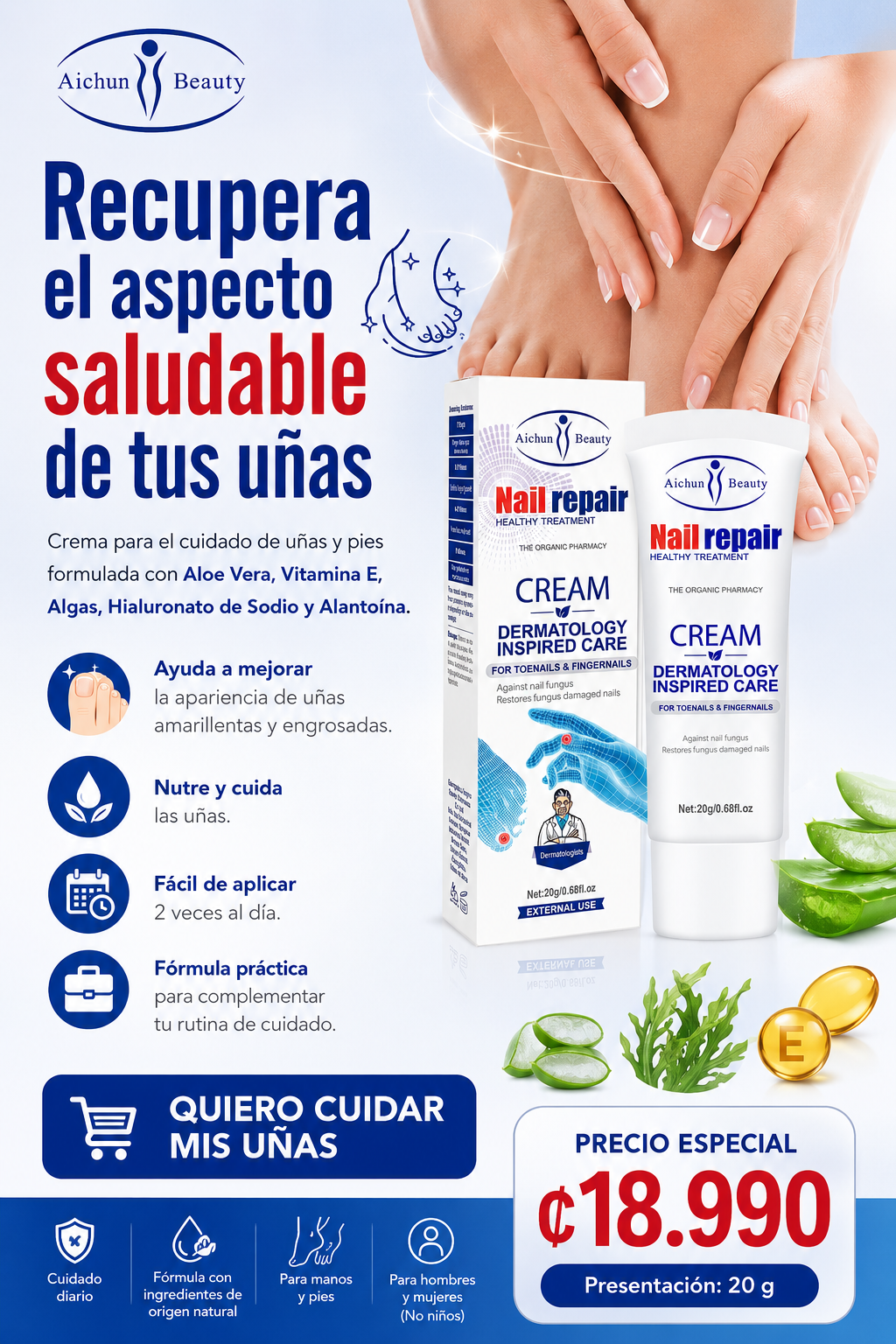 Crema Anti-Hongos®: Recupera la salud y belleza de tus uñas desde la primera semana