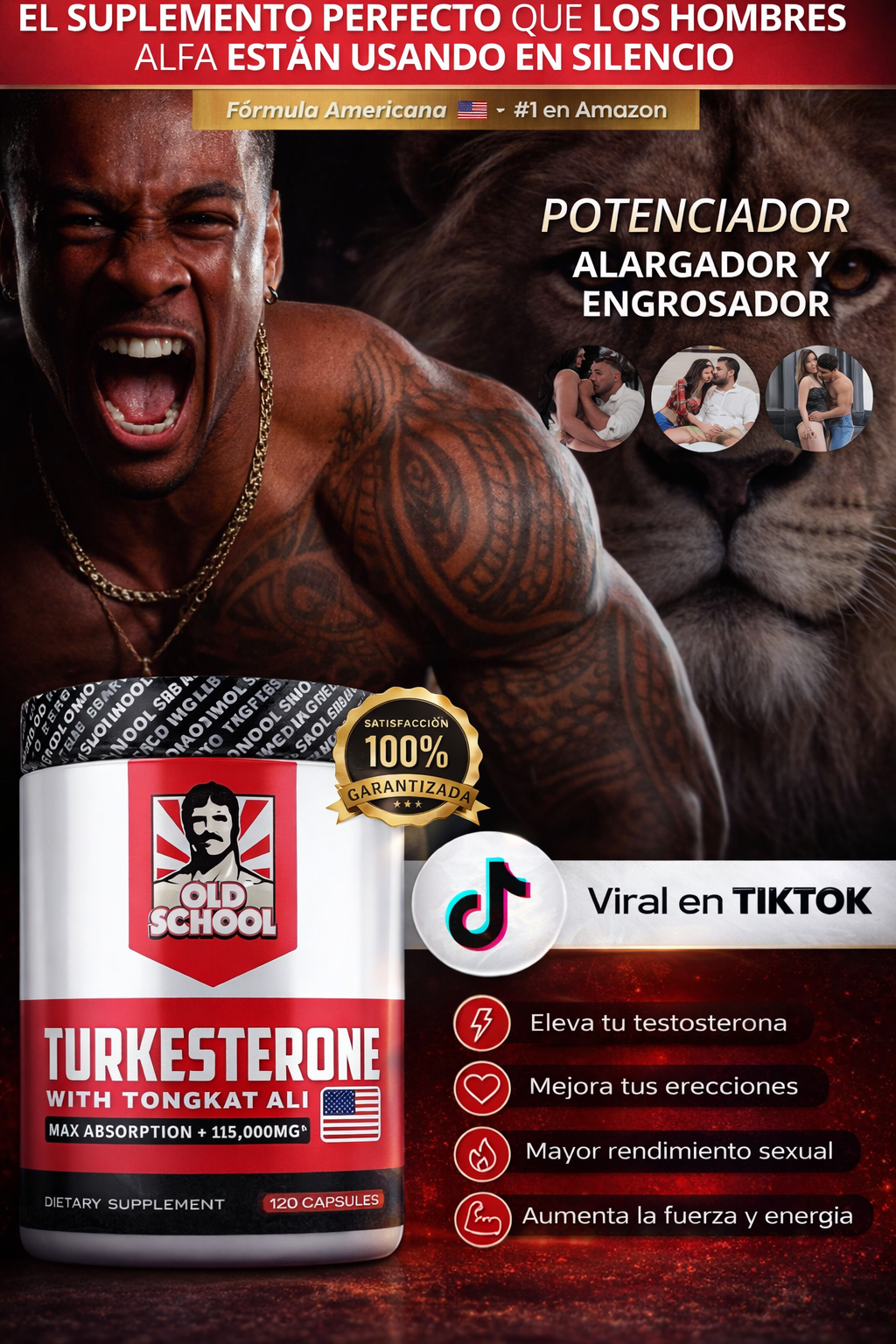 TURKESTERONE® El suplemento ideal para los hombres alfa