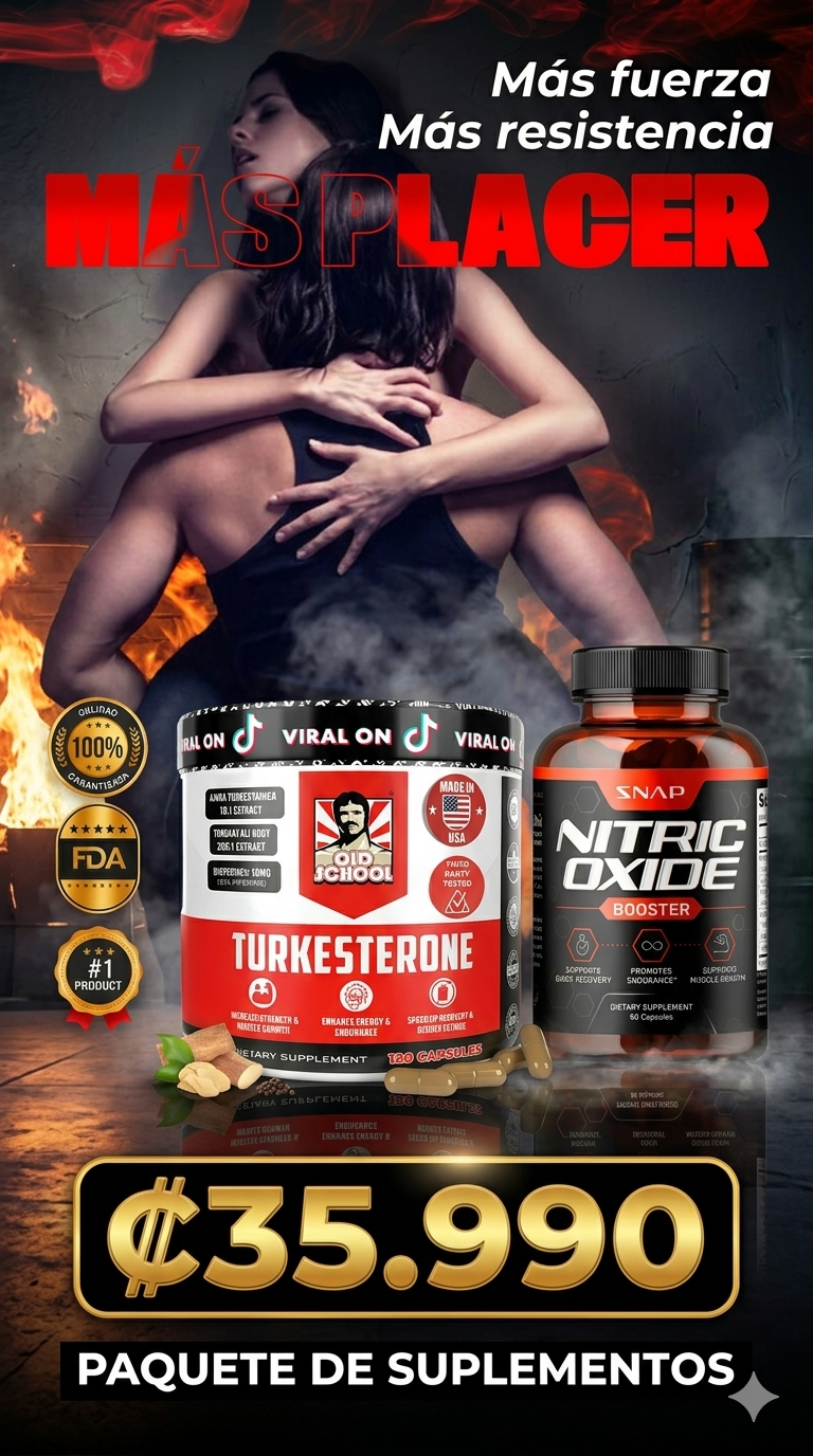 Pack Turkesterona + Nitric Oxide: Recupera tu potencia y domina en la intimidad con una resistencia inagotable